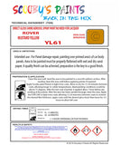 Wolseley MUSTARD YELLOW Spray or Brush Paint For Classic Wolseley Model 1500 Restore my Old Wolseley