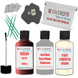 Nissan Qashqai Dark Red NbqCompound finishing paint