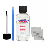 Nissan Storm White Touch Up Paint Code QM1 Scratch Repair Kit