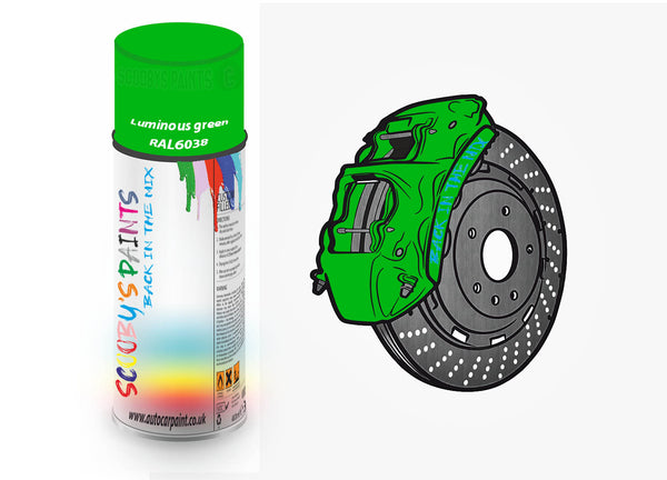 Brake Caliper Paint For Hyundai Luminous green Aerosol Spray Paint RAL6038
