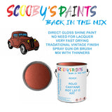 ROVER 45/400 SERIES KRT Vintage Classic Car Paint for restoration Red Original Cellulose Paint used, Perfect Mix for ROJO CASTANA ROT L97 C VW