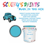 ROVER 45/400 SERIES JQN Vintage Classic Car Paint for restoration Blue Original Cellulose Paint used, Perfect Mix for SKY BLUE