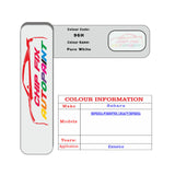 Paint Code Loacation Subaru Pure White