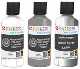 fix alloy wheel rims paint primer filler Volkswagen Reflex Silver