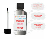paint code location Vauxhall Cavalier Smoke Grey Code 96L/140