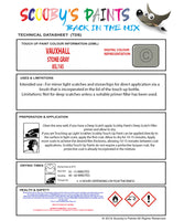 Touch Up Paint Instructions for use Vauxhall Cavalier Stone Gray Code 85L/145