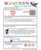 Touch Up Paint Instructions for use Vauxhall Cavalier Stone Gray Code 85L/145