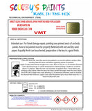 VERDE MOOS L95 C VW Aerosol Spray Paint Code VMT Classic ROVER Model 45/400 SERIES Automotive Restorative Paint Vehicle Touch-Up ROVER VMT Paint Car Restoration DIY Auto Painting Classic Car Refinishing High-Quality Spray Paint Automotive Finish Vehicle Restoration Supplies Custom Car Paint Auto Body Paint Aerosol Can Automotive Refinishing Paint for Classic Cars