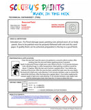 Cellulose Ready For Use Paint for VAUXHALL VIVARO GLACIER WHITE Paint code: 10L/10U/474 Easy Use Original Paint Cellulose Spray Gun Paint