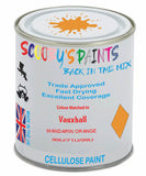 Paint Mixed Vauxhall Arena Mandarin Orange 31/71U/99U Cellulose Car Spray Paint