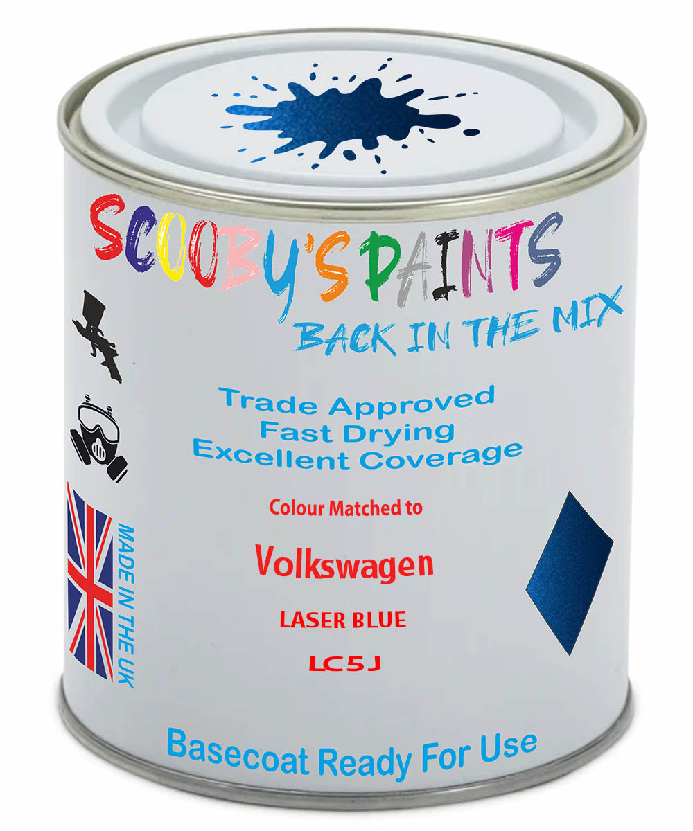 TRISTARcolor Vernice Auto 0,5L LC5F Blue Graphit Perl – Pronta All'Uso Per VW/Volkswagen, Qualità Professionale