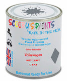 Paint Mixed Volkswagen Touran Mittel Grey L173 Basecoat Car Spray Paint