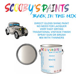 ROVER 45/400 SERIES NNG Vintage Classic Car Paint for restoration White Original Cellulose Paint used, Perfect Mix for WHITE