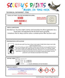 Genuine ROVER Paint, WHITE DIAMOND Touch-up paint Code NND, Automotive Paint, Factory-Matched Colour, Quick Fix, Long-Lasting, Precision Application, Protect Against Rust, Expertly Formulated