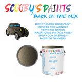 ROVER 45/400 SERIES HOR Vintage Classic Car Paint for restoration Green Original Cellulose Paint used, Perfect Mix for WILLOW