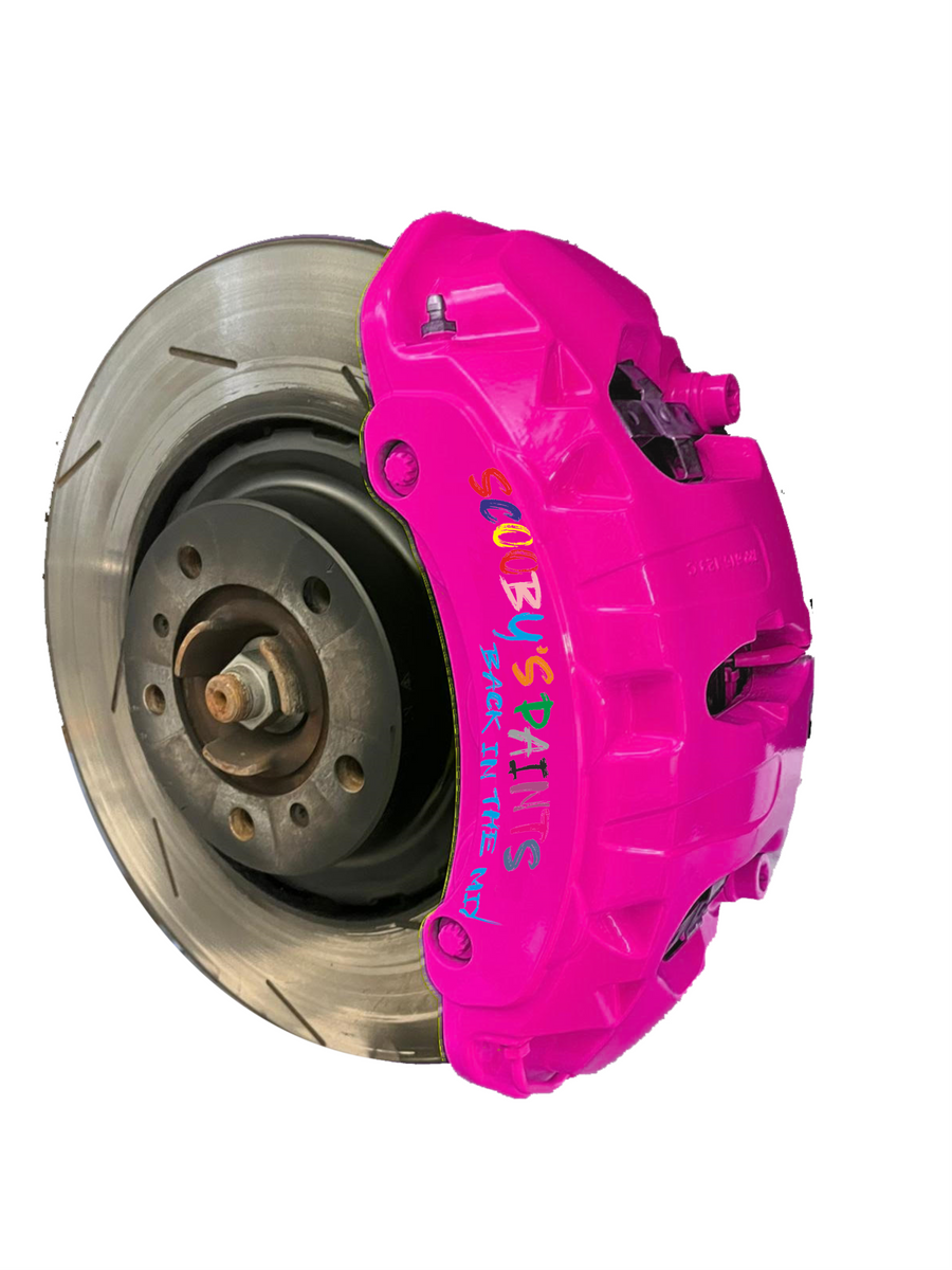 Fake As Feek Pink Brake Caliper High Temperature Spray Paint Aerosol 4