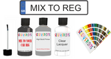 Car Paint By Reg Number Plate - Touch Up Paint - Spray Paint - Registration
