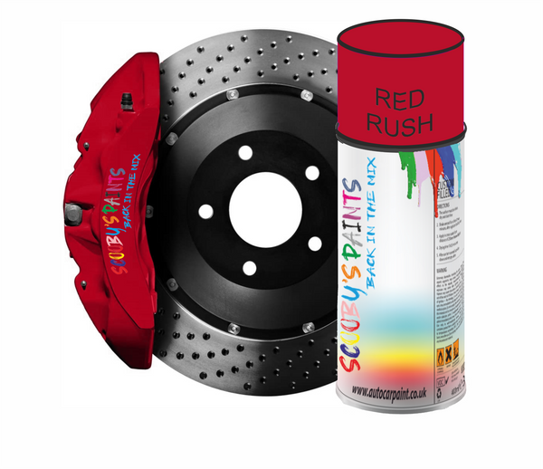 Red Rush Brake Caliper High Temperature Spray Paint Aerosol 400ML
