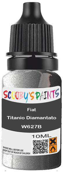 Alloy Wheel Rim Paint Repair Kit For Fiat Titanio Diamantato Silver-Grey