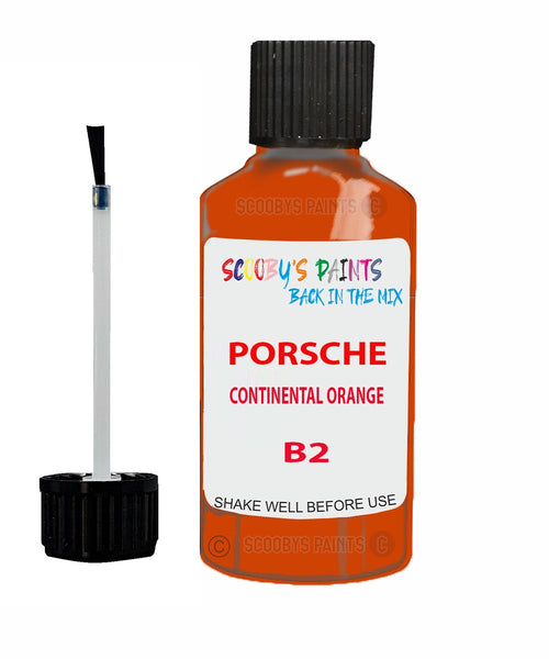 Touch Up Paint For Porsche 911 Continental Orange Code B2 Scratch Repair Kit