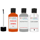 Lacquer metallic paint Porsche 928 Continental Orange Code B2 Scratch Repair Kit