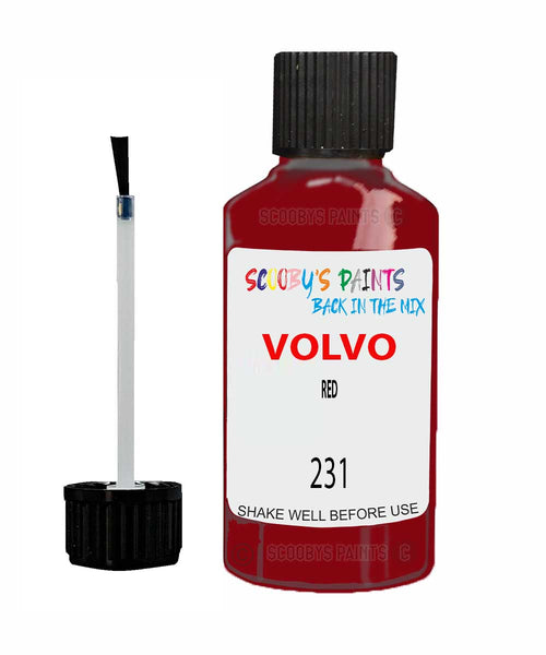 Paint For Volvo 400 Series Red Code 231 Touch Up Scratch Repair Paint