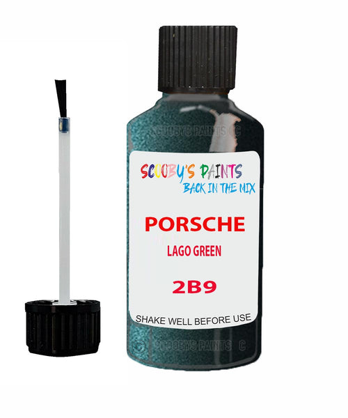Touch Up Paint For Porsche Cayman Lago Green Code 2B9 Scratch Repair Kit