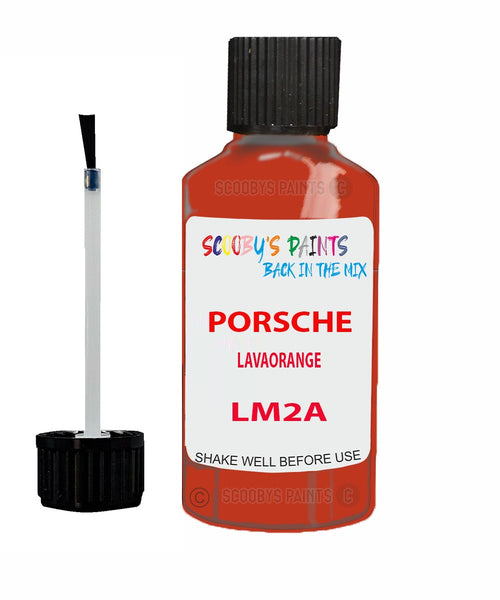 Touch Up Paint For Porsche 911 Carrera Lavaorange Code Lm2A Scratch Repair Kit