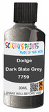 scratch and chip repair for damaged Wheels Dodge Dark Slate Grey Silver-Grey