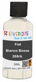scratch and chip repair for damaged Wheels Fiat Bianco Bossa Nova (500/Presto) White