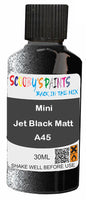 scratch and chip repair for damaged Wheels Mini Jet Black Matt Black