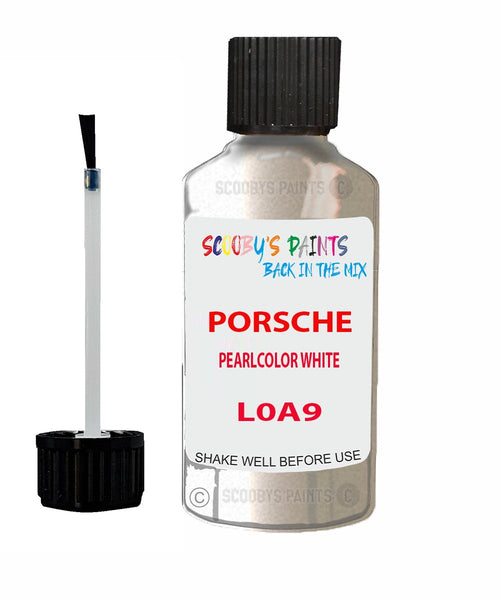 Touch Up Paint For Porsche Cayman Pearlcolor White Code L0A9 Scratch Repair Kit