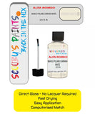 Paint For Alfa Romeo 147 Bianco Polare Carrara White Code 201A Touch Up Paint
