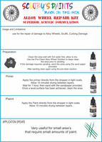 step by step instructions for use paint alloy wheels Mini Jet Black Matt Black