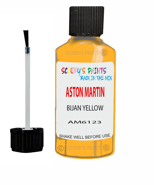 Paint For Aston Martin V12 VANTAGE BIJAN YELLOW Code: AM6123 Car Touch Up Paint