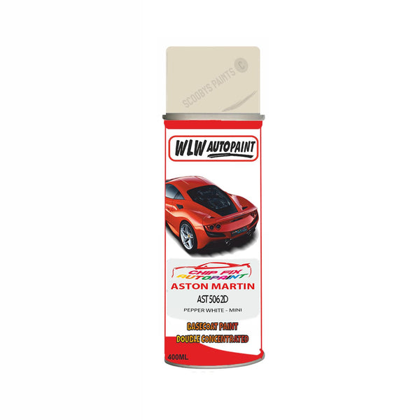 Paint For Aston Martin V8 Vantage Pepper White - Mini Code Ast5062D Aerosol Spray Can Paint