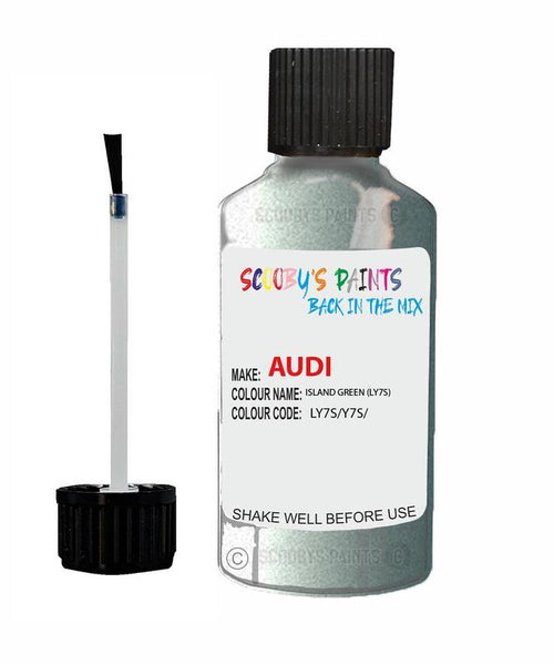 Paint For Audi A2 Island Green Code Ly7S Touch Up Paint Scratch Stone Chip Kit