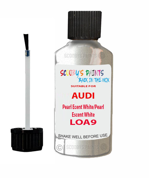 Paint For Audi 80 Pearl Ecent White/Pearl Escent White Code LOA9 Touch Up Paint Scratch Stone Chip Kit