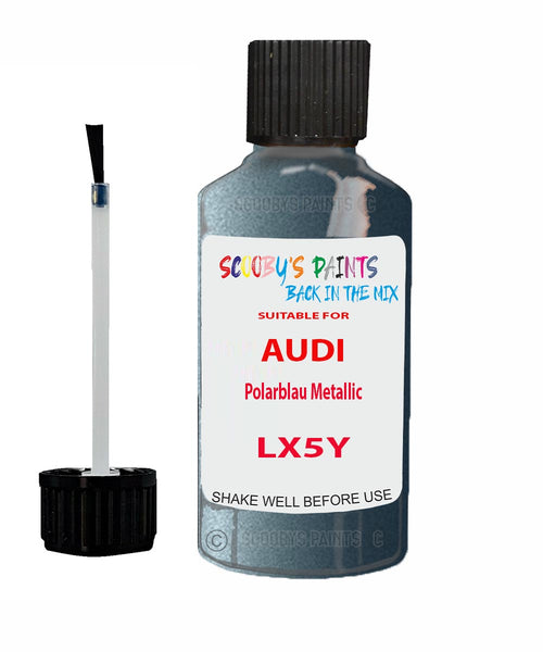 Paint For Audi A6 Polarblau Metallic Code LX5Y Touch Up Paint Scratch Stone Chip Kit