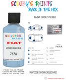 Paint For Fiat/Lancia Ducato Van Azzurro Mundo Code 767A Car Touch Up Paint