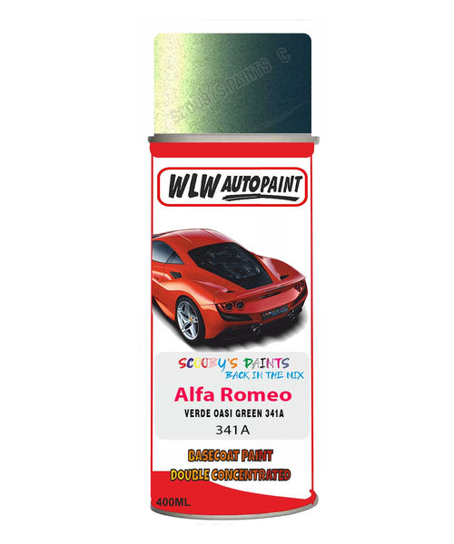 Paint For Alfa Romeo Spider Verde Oasi Green Aerosol Spray Paint 341A