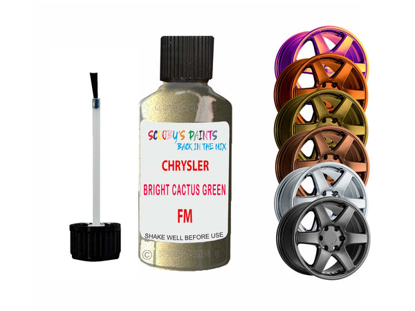 Alloy Wheel Repair Paint For Chrysler Bright Cactus Green Fm 2001-2023
