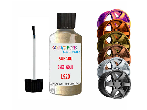 Alloy Wheel Repair Paint For Subaru Enkei Gold L920 2001-2023