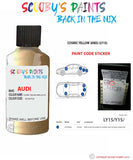 Paint For Audi A8 Cosmic Yellow Anis Code Ly1S Touch Up Paint Scratch Stone Chip