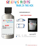 Paint For Audi A4 Allroad Quattro Cuvee Silver Silver Code Lx1Y Touch Up Paint