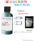 Paint For Audi A8 Jaspis Green Code Lx6V Touch Up Paint Scratch Stone Chip Kit