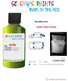 Paint For Audi A3 S3 Java Green Code Ly6W Touch Up Paint Scratch Stone Chip