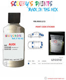 Paint Code Location Sticker for audi a8 perl beige code lz1z touch up paint 2002 2008