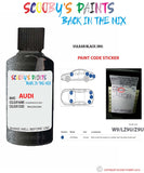 Paint For Audi A3 S3 Vulkan Black Code W9 Touch Up Paint Scratch Stone Chip