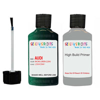Anti Rust primer undercoat Audi A6 Racing Green Code Lz6H Touch Up Paint Scratch Stone Chip Kit